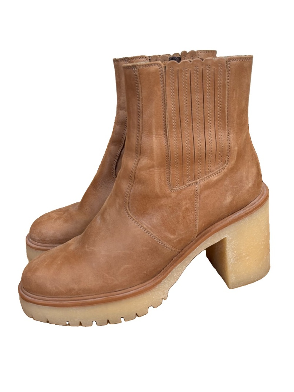 Free People James Chelsea Heeled Boots Women's Size 11 US 41 EU In Brown